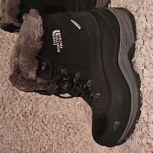 The North Face Faux Fur Black Waterproof Boots